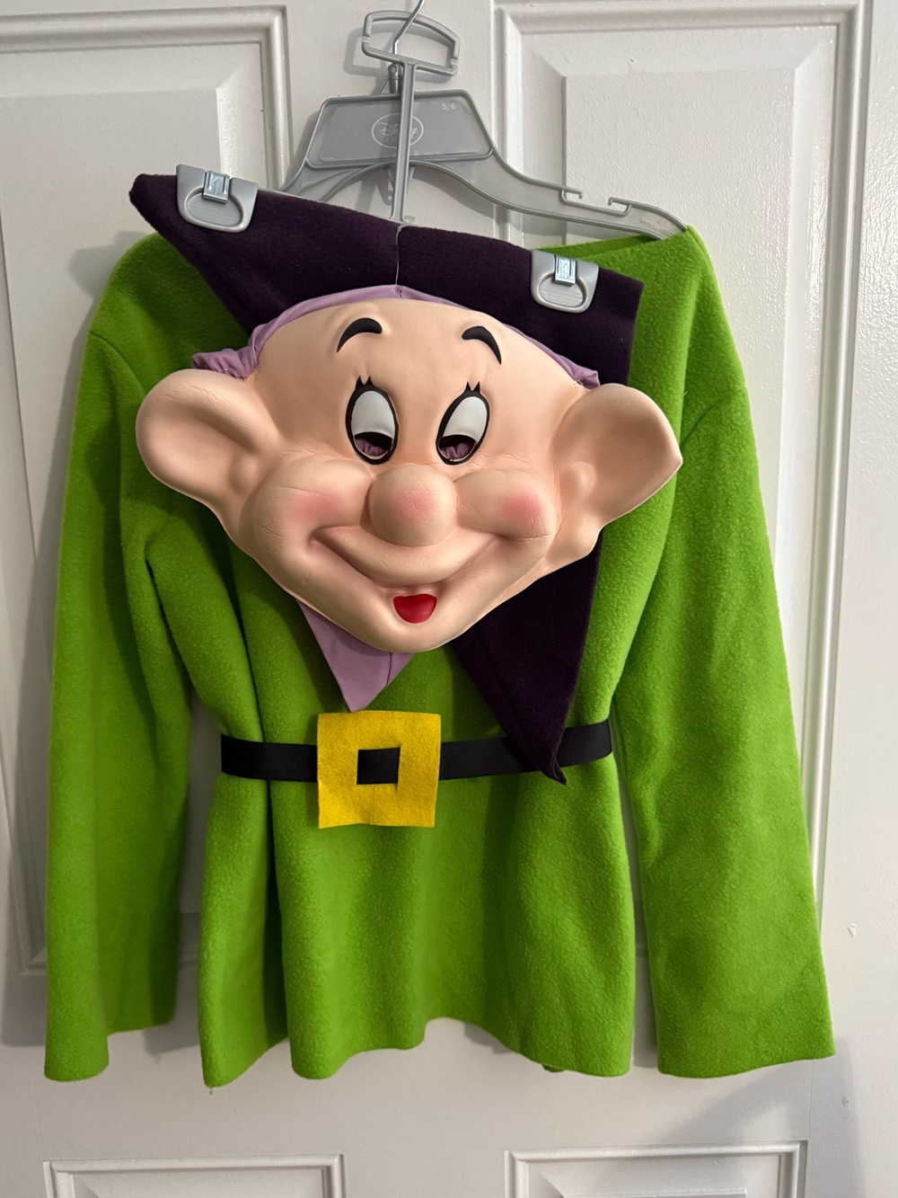 Disney Snow White Dopey Handmade costume with mask Size 6/7 years old